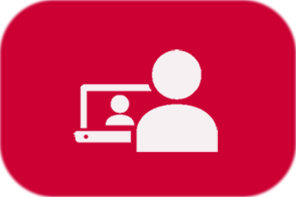 icon - person on a virtual call