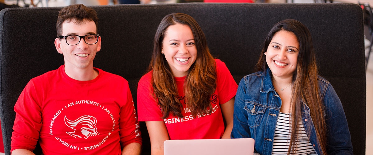 Students at Rutgers Business School.